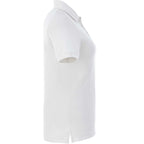 Belmont Cotton Pique Polo for Women Embroidery - White - Right Side