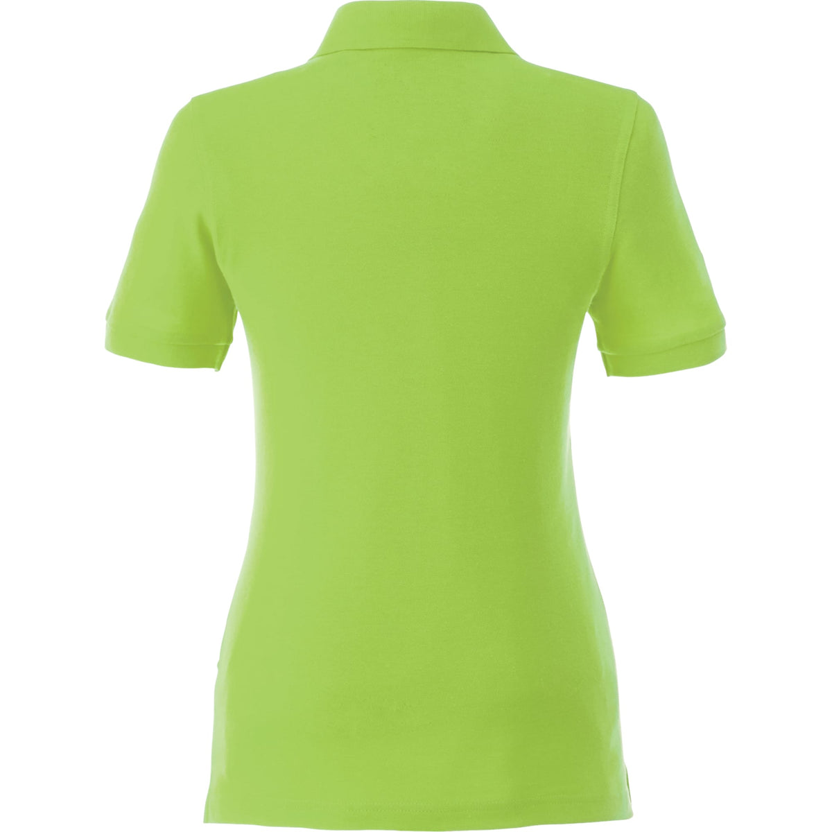 Belmont Cotton Pique Polo for Women Transfer - Dark Citron Green - Back Flat