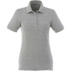 Belmont Cotton Pique Polo for Women Transfer - Heather Grey - Front Flat