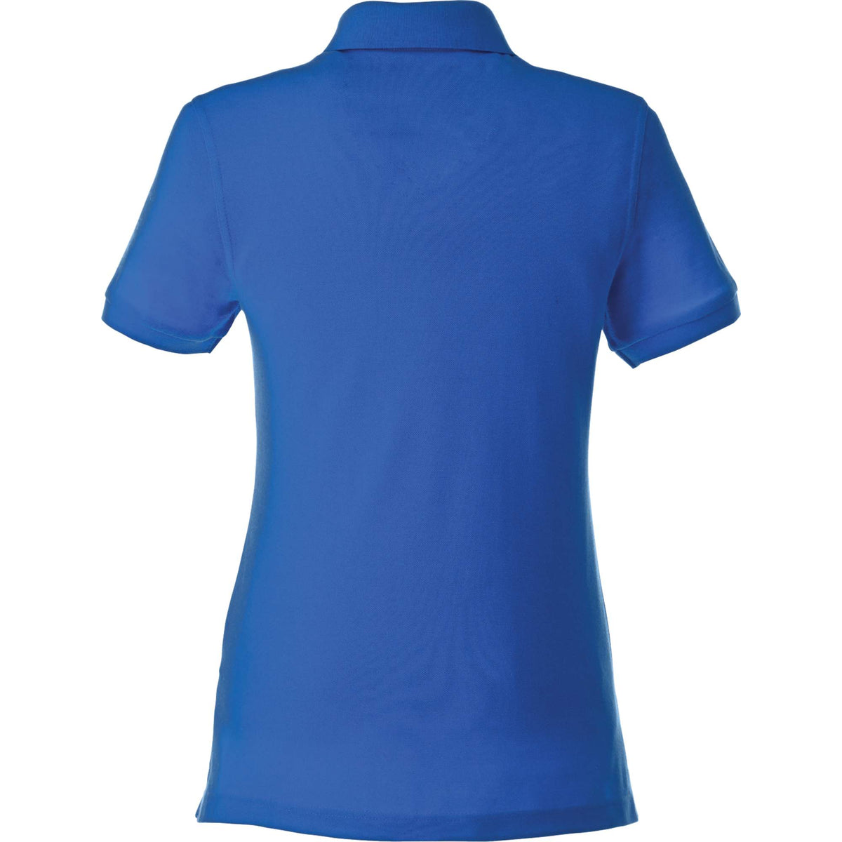 Belmont Cotton Pique Polo for Women Transfer - New Royal - Back Flat