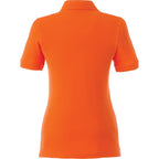 Belmont Cotton Pique Polo for Women Transfer - Orange - Back Flat