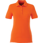 Belmont Cotton Pique Polo for Women Transfer - Orange - Front Flat
