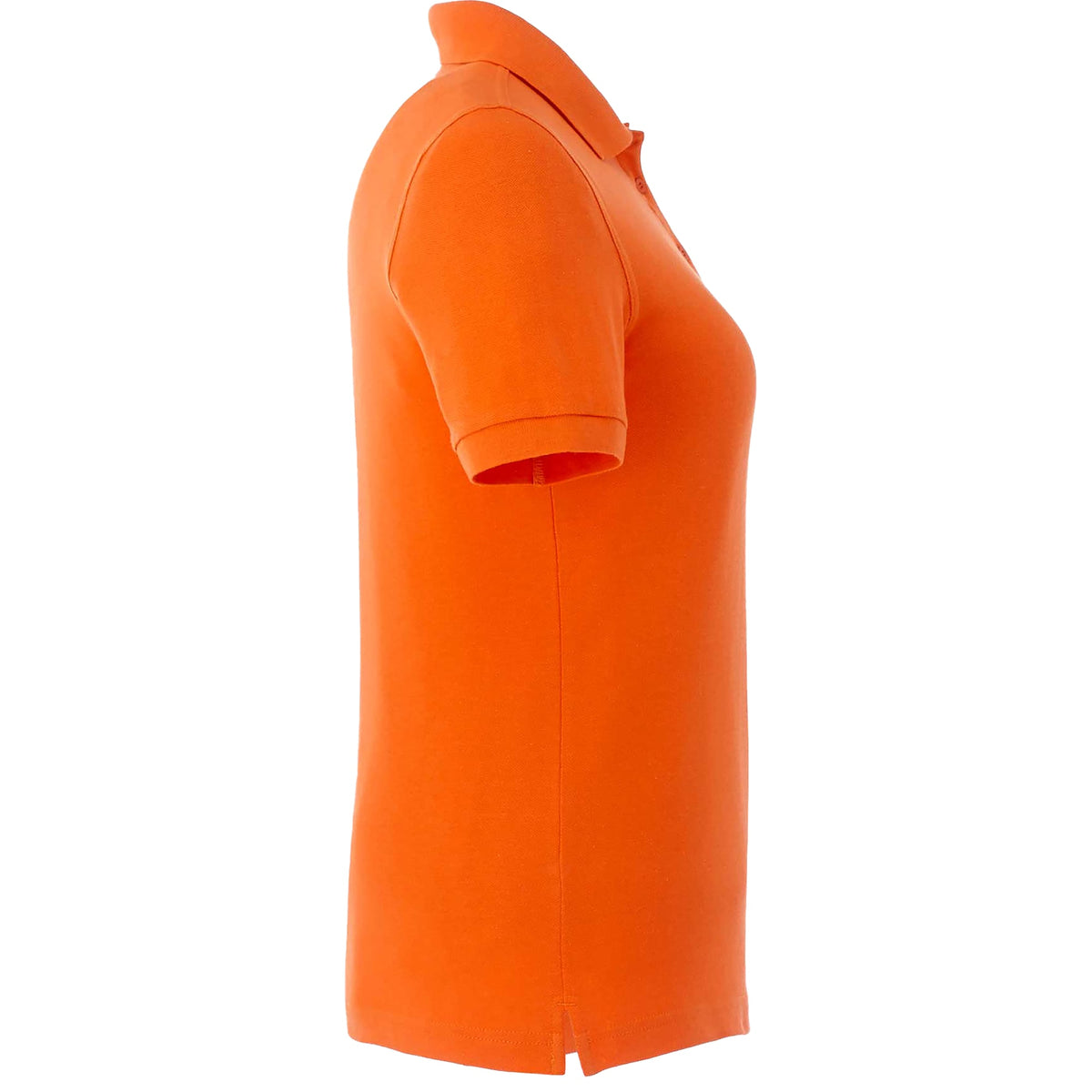 Belmont Cotton Pique Polo for Women Transfer - Orange - Right Side