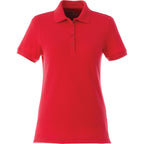 Belmont Cotton Pique Polo for Women Transfer - Team Red - Front Flat