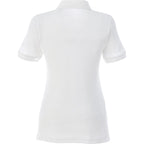 Belmont Cotton Pique Polo for Women Transfer - White - Back Flat