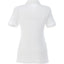 Belmont Cotton Pique Polo for Women Transfer - White - Back Flat