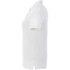 Belmont Cotton Pique Polo for Women Transfer - White - Left Side