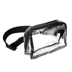 Belt Bag, Clear - Clear with Black - Angle