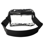 Belt Bag, Clear - Clear with Black - Back