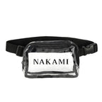 Belt Bag, Clear - Clear with Black - Silk Screen