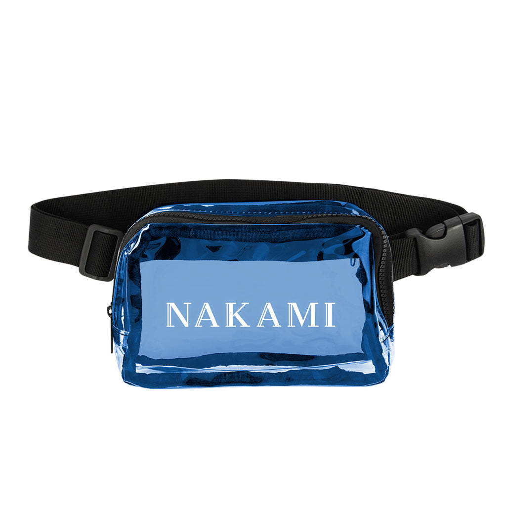 Belt Bag, Clear - Clear With Royal - Silk Screen