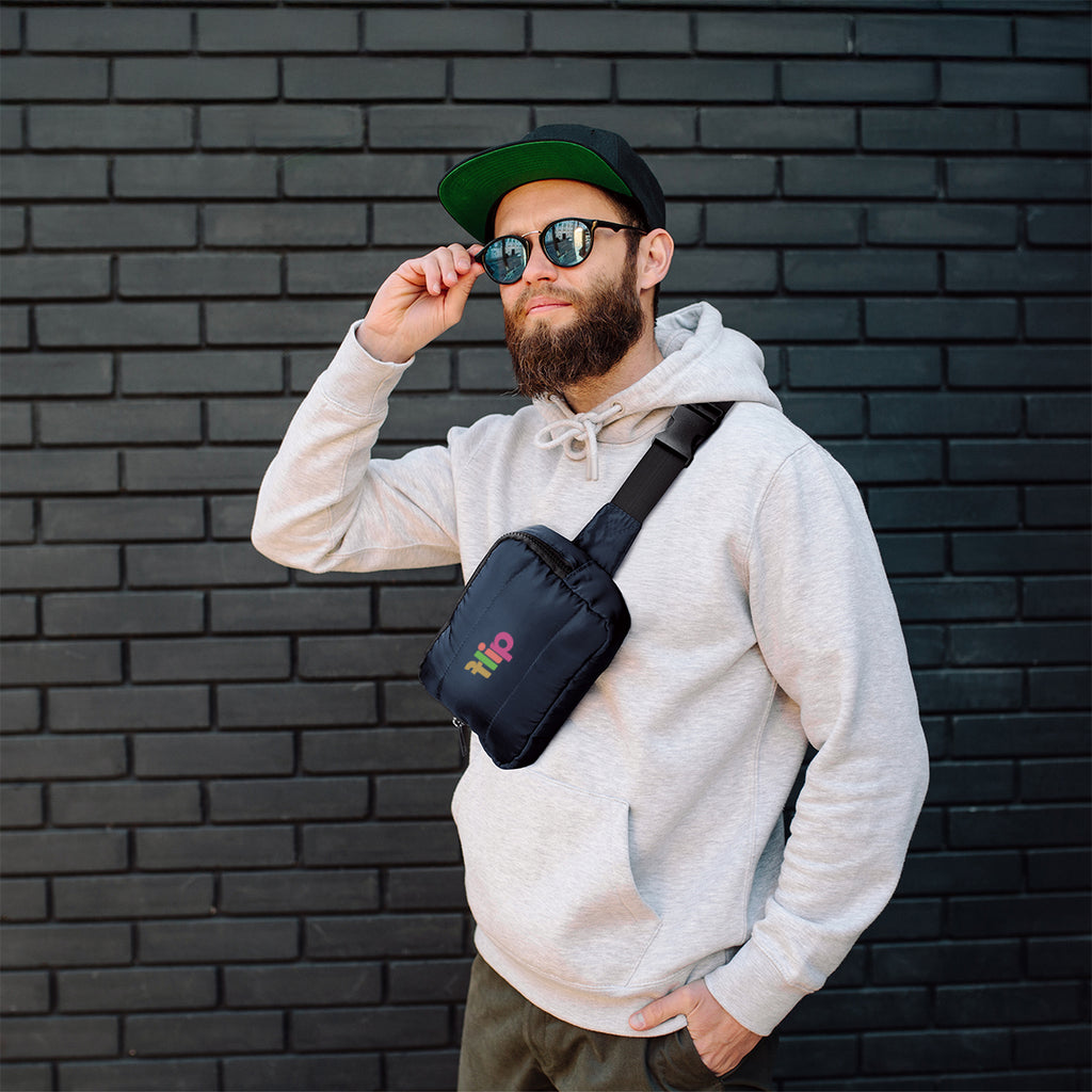 Belt Bag, Puffer - Black - Lifestyle_Colorbrite