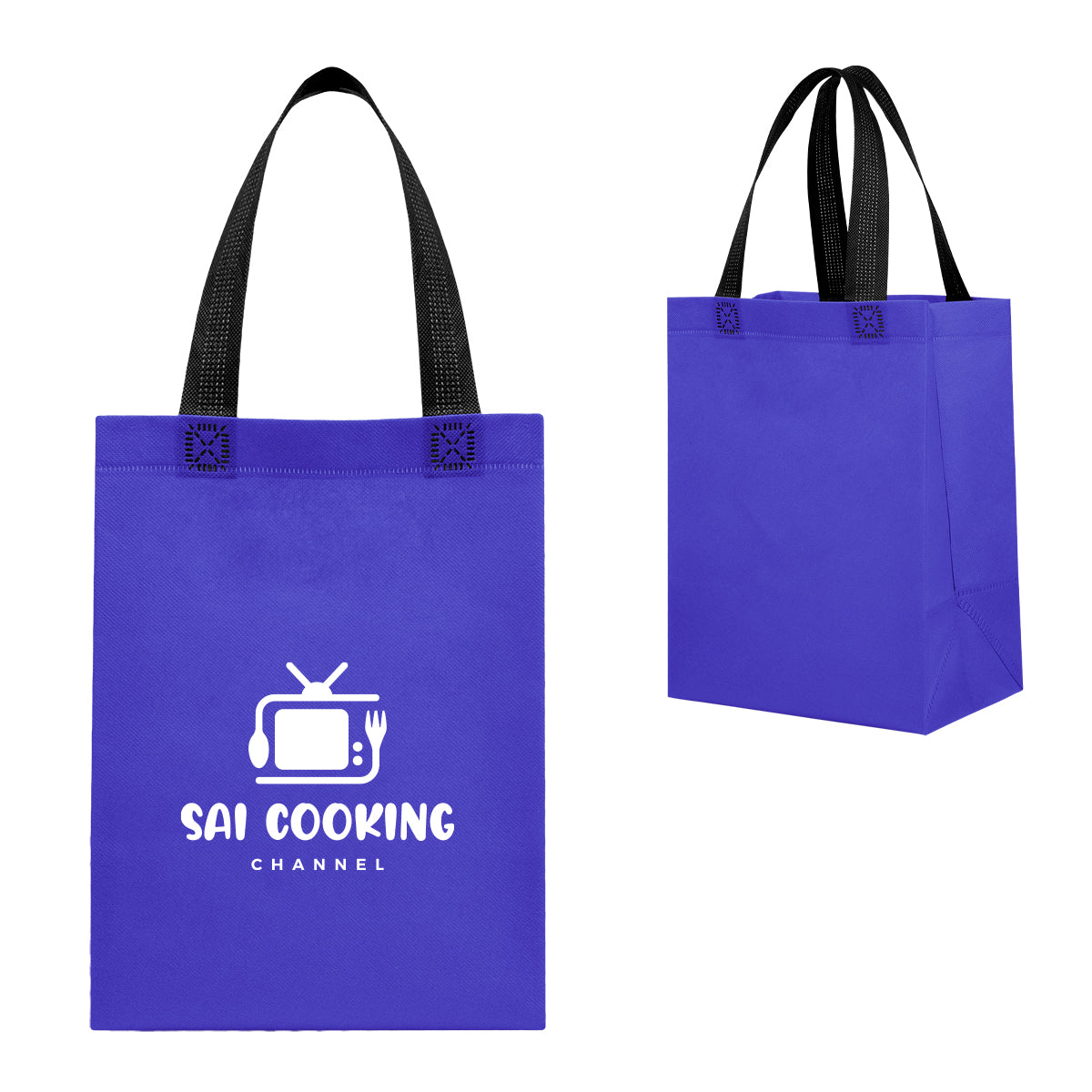 Bennett Recycled Tote Bag, Non-Woven - Black - Silk Screen