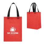 Bennett Recycled Tote Bag, Non-Woven - Red - Silk Screen