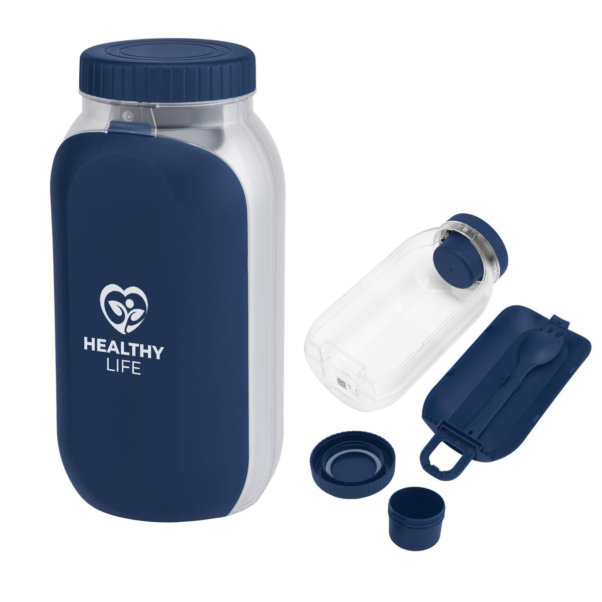 Bento Bottle Salad Shaker, Recycled - Pad Print