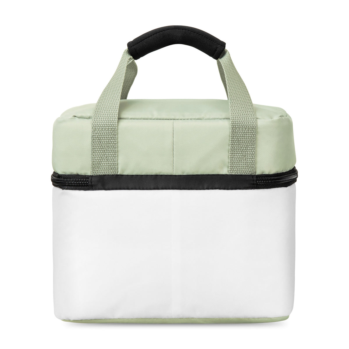 Bento Box Cooler Bag with Ice Pack Pocket Embroidery - White - View 3