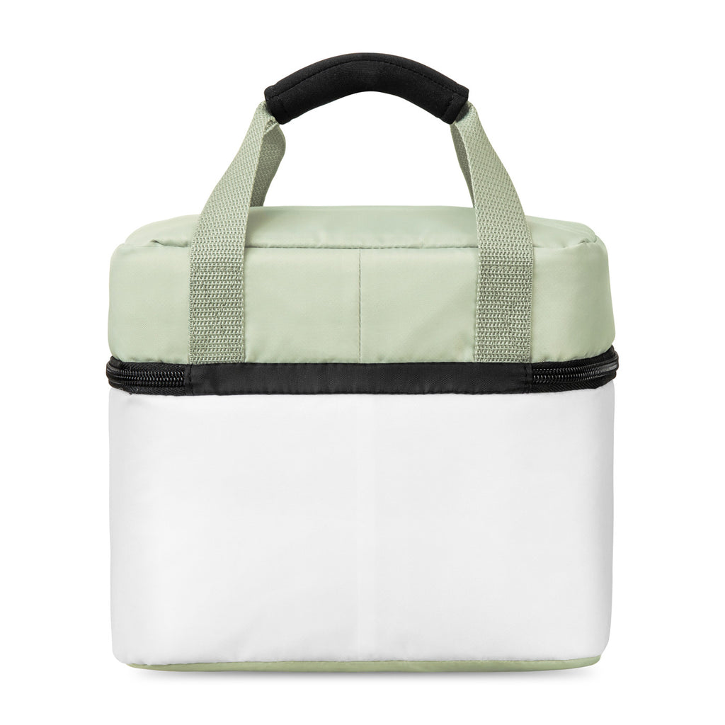 Bento Box Cooler Bag with Ice Pack Pocket Transfer - White - View 3