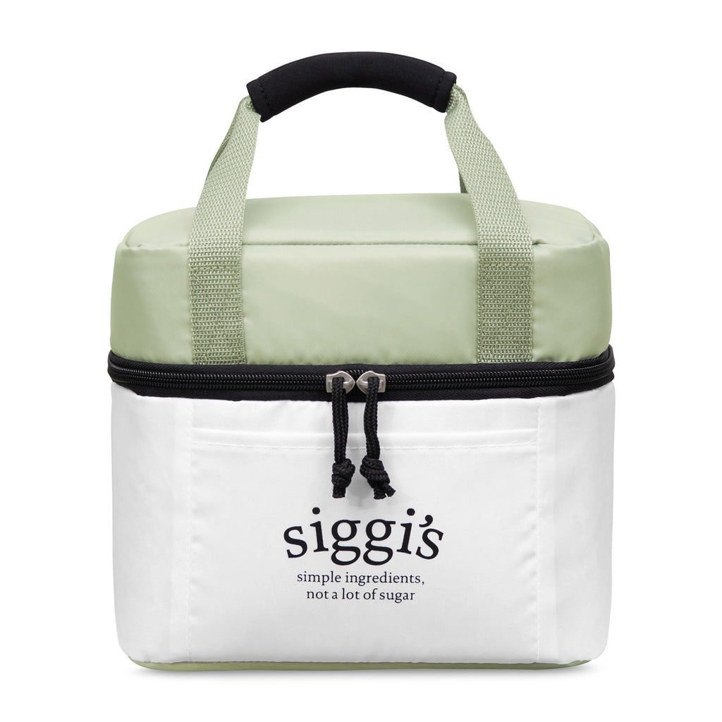 Bento Box Cooler Bag with Ice Pack Pocket - White - View 1