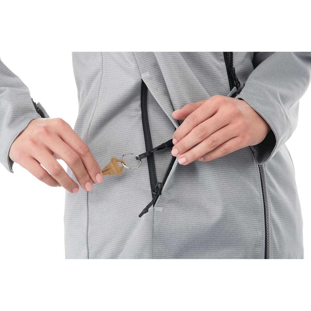 Bergamo Softshell Jacket for Women Laser Engraving - Quarry - Flat 2