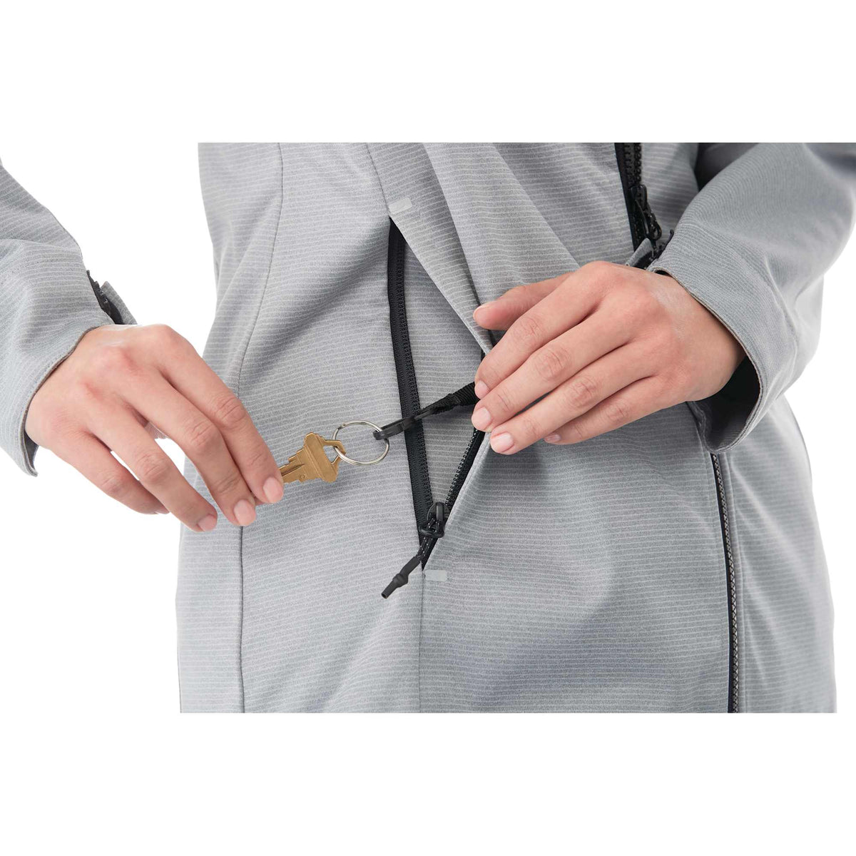 Bergamo Softshell Jacket for Women Laser Engraving - Quarry - Flat 2