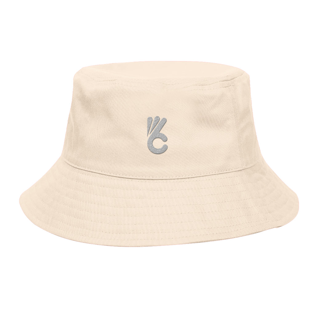 Berkley Hat, Bucket Style Embroidery - Beige - Embroidery