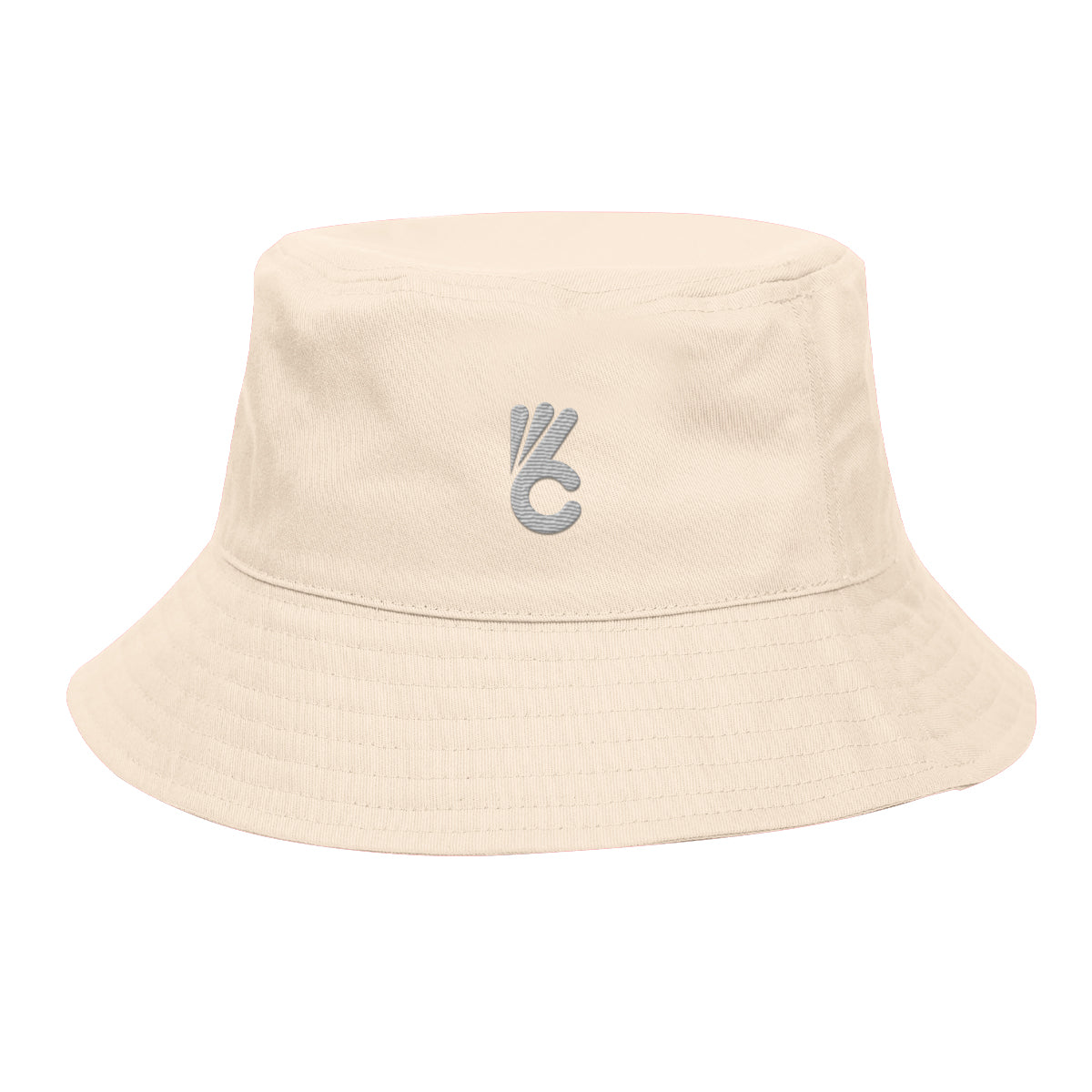 Berkley Hat, Bucket Style Embroidery - Beige - Embroidery