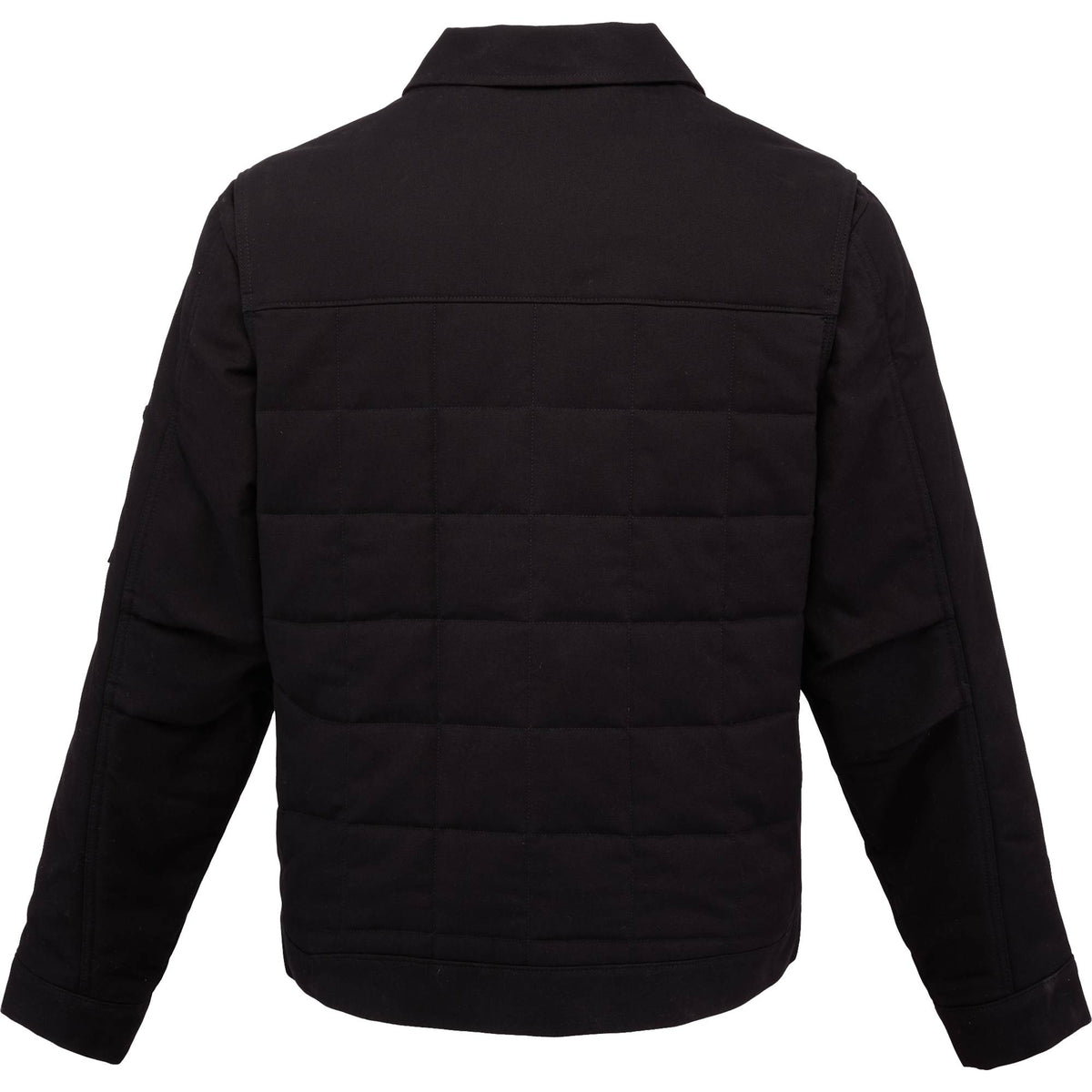 Berne Gasoline Quilted Stretch Duck Jacket for Men Transfer - Black - Back