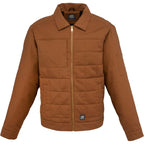 Berne Gasoline Quilted Stretch Duck Jacket for Men Transfer - Brown - Front