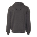 Berne Heritage Full Zip Hoodie with Grid Fleece Lining for Men Embroidery - Graphite - Back
