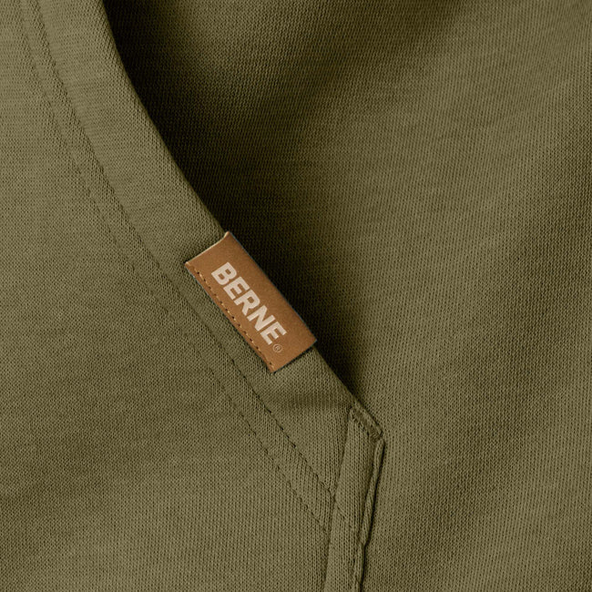 Berne Heritage Pullover Hoodie with Zip Pocket for Men Transfer
