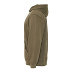 Berne Heritage Pullover Hoodie with Zip Pocket for Men Transfer - Olive - Left Side