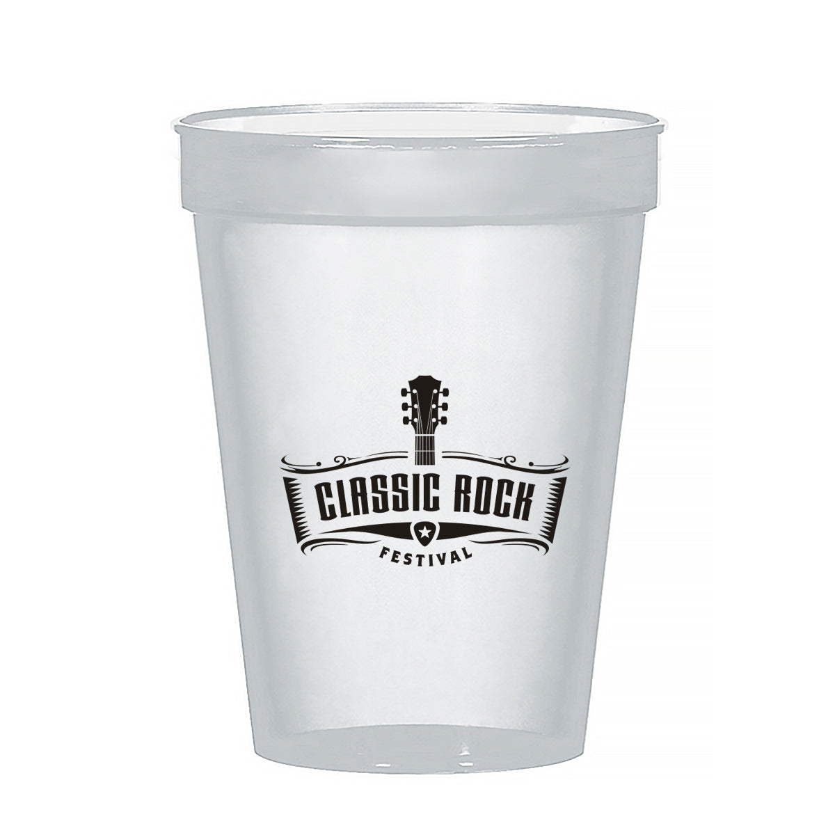 Big Game Stadium Cup, 12 oz - Clear - Silk Screen