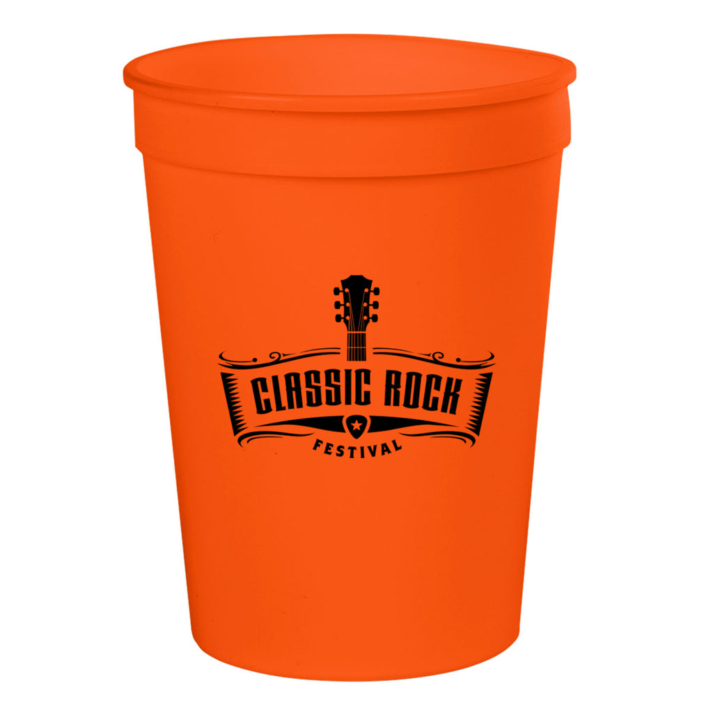 Big Game Stadium Cup, 12 oz - Orange - Silk Screen