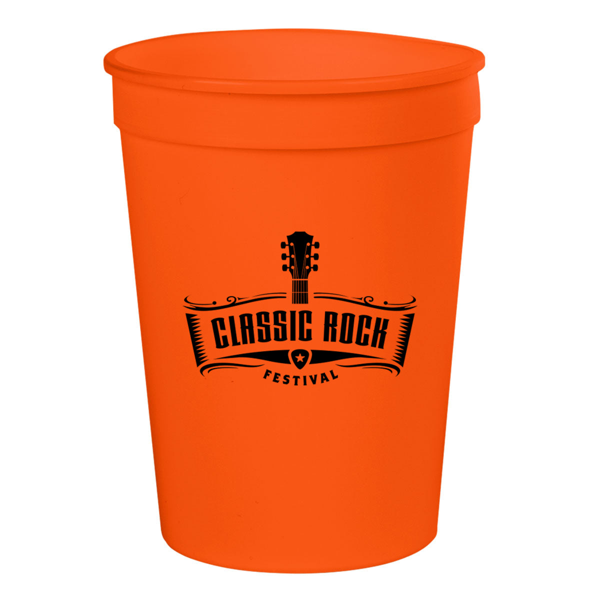 Big Game Stadium Cup, 12 oz - Orange - Silk Screen