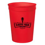 Big Game Stadium Cup, 12 oz - Red - Silk Screen