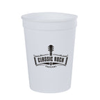 Big Game Stadium Cup, 12 oz - White - Silk Screen