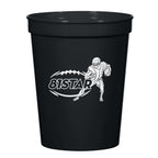 Big Game Stadium Cup, 16 oz - Black - Silk Screen