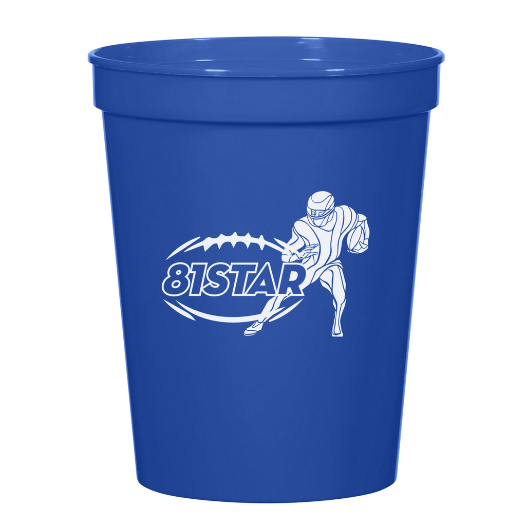 Big Game Stadium Cup, 16 oz - Blue - Silk Screen
