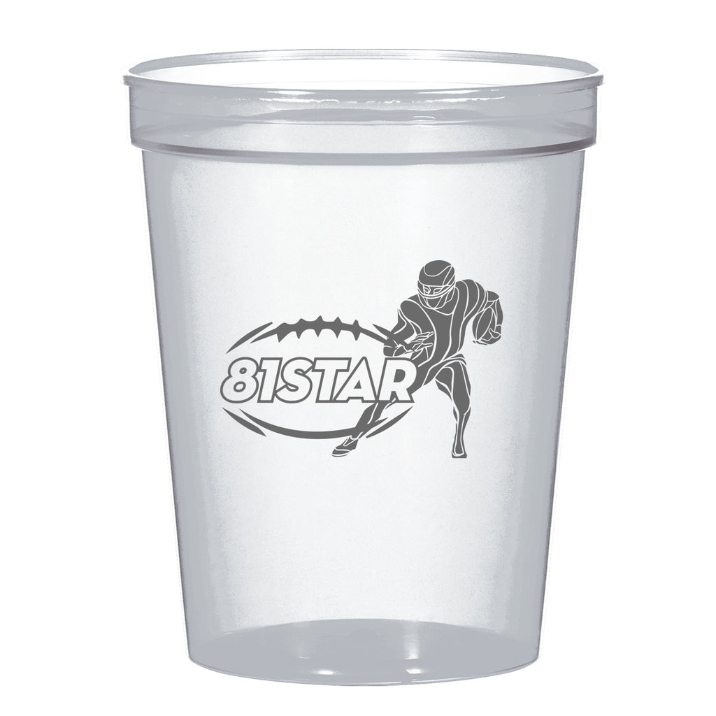 Big Game Stadium Cup, 16 oz - Clear - Silk Screen
