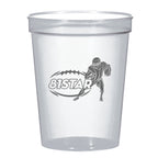 Big Game Stadium Cup, 16 oz - Clear - Silk Screen