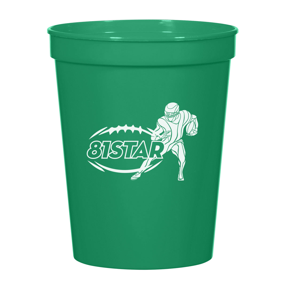 Big Game Stadium Cup, 16 oz - Green - Silk Screen