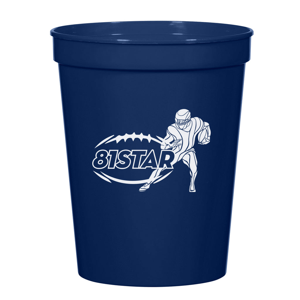 Big Game Stadium Cup, 16 oz - Navy - Silk Screen