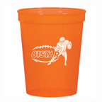 Big Game Stadium Cup, 16 oz - Orange - Silk Screen