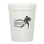 Big Game Stadium Cup, 16 oz - White - Silk Screen