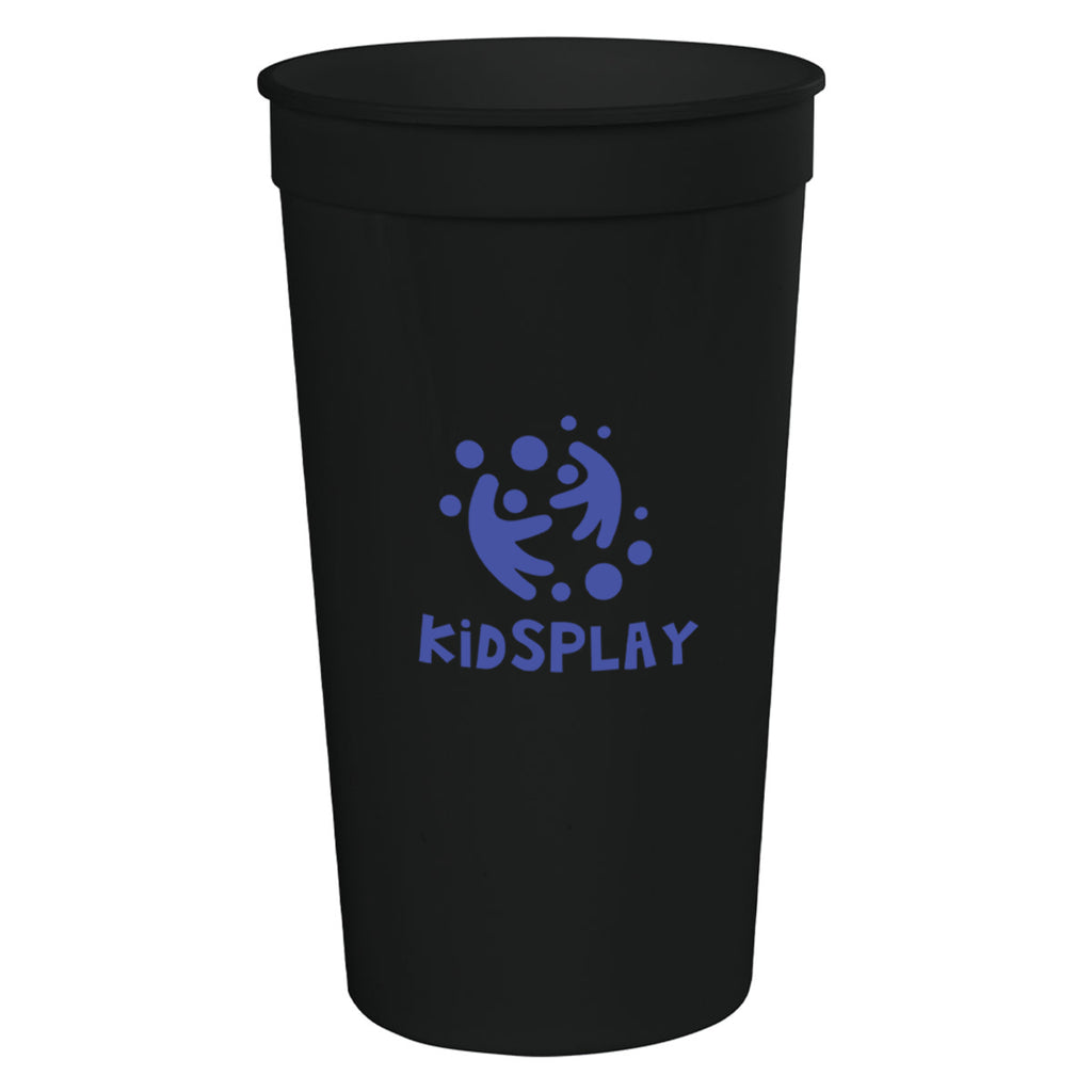 Big Game Stadium Cup, 32 oz - Black - Silk Screen
