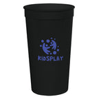 Big Game Stadium Cup, 32 oz - Black - Silk Screen
