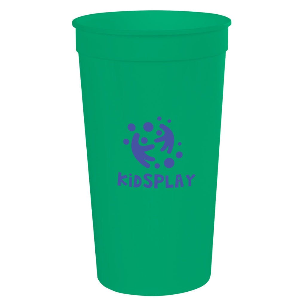 Big Game Stadium Cup, 32 oz - Green - Silk Screen