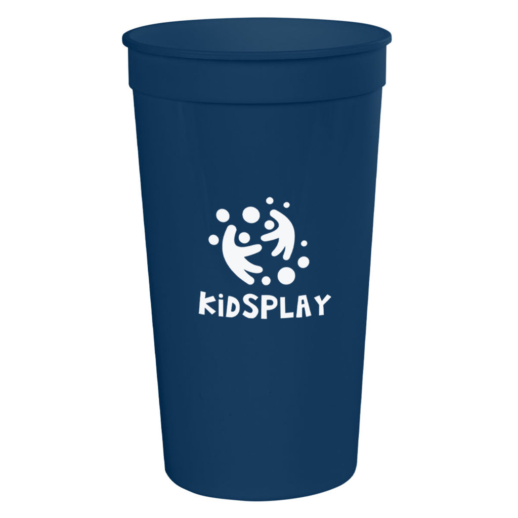 Big Game Stadium Cup, 32 oz - Navy - Silk Screen