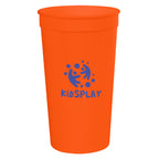 Big Game Stadium Cup, 32 oz - Orange - Silk Screen