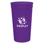 Big Game Stadium Cup, 32 oz - Purple - Silk Screen